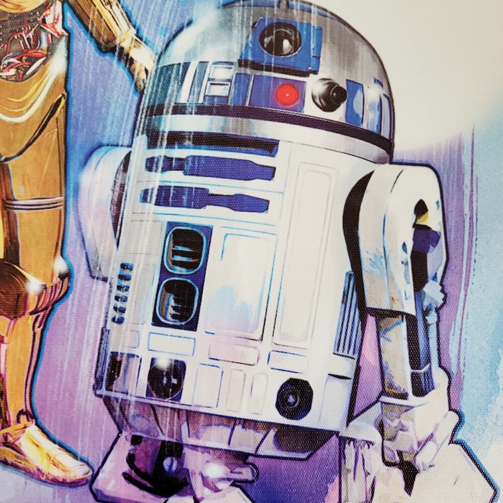 Star Wars Disney R2-D2 & C-3PO Art Canvas Poster 12x16 Colorful Droid Print - Picture 4 of 5